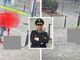 Due cittadini individuati dalle telecamere con gli incolpevoli cani e il comandante Paolo Finamore