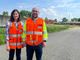 Da sinistra_ Roberta Radice, Assistente direttore lavori Alfa + Cristian Gervasoni, Direttore lavori Alfa