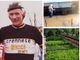 Luigi con i colori della sua Crennese, nel pieno dell'alluvione del 1998 e poi il suo orto magico