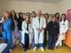 Team Ginecologia dell'ospedale di Gallarate. Sotto, il dottor Giovanni Di Palma