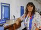 Patrizia Testa nella foto di Daniele Belosio: ai botteghini, come i tifosi l'hanno sempre vista in questi anni