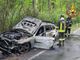 Veicolo in fiamme a Somma Lombardo: il conducente abbandona l'auto in tempo
