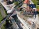 Una ripresa dall'alto del cantiere AlpTransit di Laveno di aprile 2025