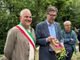 Il ministro Giorgetti a Orino con il sindaco Raos e il suo predecessore Moia Il ministro Giorgetti a Orino con il sindaco Raos e il suo predecessore Moia