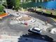 I lavori di realizzazione della rotonda a Porto Ceresio I lavori di realizzazione della rotonda a Porto Ceresio