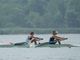Alice Codato e Laura Meriano impegnate nel due senza alla Coppa del Mondo di Varese (foto canottaggio.org)