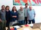 La segreteria del Sunia Varese (Andrea Cazzolaro secondo da destra)