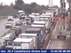 Le immagini della coda vista dalla webcam di Autostrade per l'Italia Le immagini della coda vista dalla webcam di Autostrade per l'Italia
