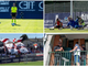 Dall'alto in senso orario il rigore decisivo di Larhrib, la parata determinante di Lorenzi, la gioia dei Di Caro e di Spilli e il tifo della curva del Varese (foto Alessandro Umberto Galbiati) Dall'alto in senso orario il rigore decisivo di Larhrib, la parata determinante di Lorenzi, la gioia dei Di Caro e di Spilli e il tifo della curva del Varese (foto Alessandro Umberto Galbiati)