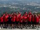 Il Varese ieri è salito al Sacro Monte (foto dal profilo Facebook ufficiale del Varese Football Club)