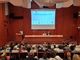Da sinistra, Marco Zanellato, Paola Reguzzoni e Luigi Chierichetti davanti alla platea dei Molini Marzoli