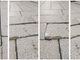 La zona di pavimentazione sconnessa in piazza San Vittore segnalata da una cittadina La zona di pavimentazione sconnessa in piazza San Vittore segnalata da una cittadina
