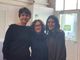 Da sinistra Paola Mencarelli (Uilca Lombardia), Simona Pedrali (Fisac Cgil), Nicol Alejandra Lovazzano (First Cisl)
