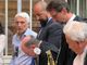 La foto postata da Carmine Gorrasi, terzo da sinistra, accanto alle sue parole