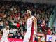 Tutta la gioia di Nate Renfro: per lui 7/7 al tiro (foto Averna)