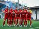 La Solbia che ha battuto il Saronno 3-0 nella finale del girone A di Eccellenza (foto Samuele Lucchi - Solbiatese calcio 1911)