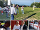 Primo assalto alla Festa del Rugby, a cui è stato dato il via con il calcio tra i pali del sindaco Galimberti (sopra in grande). Presenti all'inaugurazione anche Toto Bulgheroni, Stefano Malerba con Umberto Argieri e molti altri rappresentanti dello sport e delle istituzioni