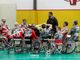 L'HS Amca Elevatori Varese durante un timeout L'HS Amca Elevatori Varese durante un timeout