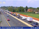 I soccorsi sul posto visti dalle webcam di Autostrade per l'Italia