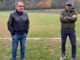 Il presidente Amirante con Ezio Rossi questa mattina al campo di Albizzate prima della rifinitura Il presidente Amirante con Ezio Rossi questa mattina al campo di Albizzate prima della rifinitura