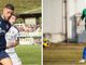 Marco Bertoli e Filippo Ghioldi, che coppia in mezzo e davanti (foto tratte dai profili Facebook ufficiali della Virtus CiseranoBergamo e della Pro Patria)