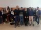 In prima fila, da destra, Gianluca Carullo e Andrea Leta, con docenti e studenti