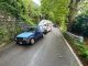 L'auto finita contro un muro a Castelveccana (foto da Luinonotizie.it)