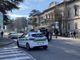 La polizia locale sul luogo dell'incidente