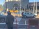 La polizia locale sul posto questa mattina per i rilievi