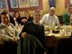 Un momento della cena di Natale della Lega ieri sera a Varese all'Osteria del Centenate