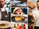 Lo chef Aldo Scutteri, il pasticciere Claudio Colombo e (anche nella galleria fotografica a fondo articolo) alcune delizie di “Lombo Cucinieri &amp; Co.”