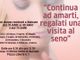 Agende complete fino a ottobre per il progetto pilota di sensibilizzazione del tumore alla mammella