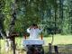 Don Donato Pastori mentre celebra Messa
