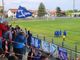 I tifosi del Pavia ieri a Magenta dopo il gol di Mangiarotti.