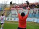 Porro sotto la curva a Sanremo, nel fuoco biancorosso (foto Ezio Macchi)