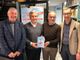 Da sinistra Sergio Gianoli, Beppe Saronni, Silvano Contini e il giornalista Paolo Costa alla presentazione del libro “Sorrisi e fantasia: il ciclismo di Silvano Contini” edito da Sunrise Media