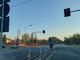 Il semaforo di Vergiate lungo la superstrada