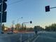 L'incrocio semaforico della superstrada a Vergiate