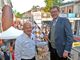 Il patron della Binda Renzo Oldani con il ministro Giancarlo Giorgetti alla partenza della Gran Fondo