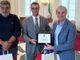 Il capo delegazione della Nazionale Under 20, Gianfranco Serioli, accolto a Palazzo Estense dal sindaco Davide Galimberti e dall'assessore allo Sport Stefano Malerba