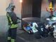 FOTO. Scantinato in fiamme, a Cassano Magnago arrivano i vigili del fuoco