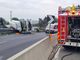 FOTO. Autocisterna si ribalta in autostrada: paura sul raccordo tra Autolaghi e 336 di Malpensa e svincolo chiuso