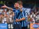Foto tratta dal profilo ufficiale del Calcio Lecco 1912: Franco Lepore, 38 anni il 16 agosto, torna in serie B con tre gol in due gare di finale. Applausi