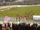 La gioia finale dopo il 2-1 al Borgaro