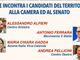 Aime incontra i candidati del territorio: confronto all'americana in piazza Monte Grappa Aime incontra i candidati del territorio: confronto all'americana in piazza Monte Grappa