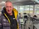 Massimo Da Rin al bar dell'Acinque Ice Arena dove allena in settimana i suoi ragazzi del para ice hockey