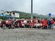 Il gruppone di Passione Biancorossa in sosta durante il viaggio verso Sanremo (foto Ezio Macchi)