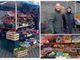 Paolo e Natale Villa nel parcheggio di via Monte Generoso a Bizzozero con il loro camioncino di frutta e verdura