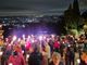 Una scia di luce illumina il Borgo, sentinella fedele della Città Giardino (si ringrazia Mario Zeni per le immagini)
