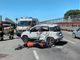 Uboldo, scontro tra auto e moto sul cavalcavia. Feriti due ventenni